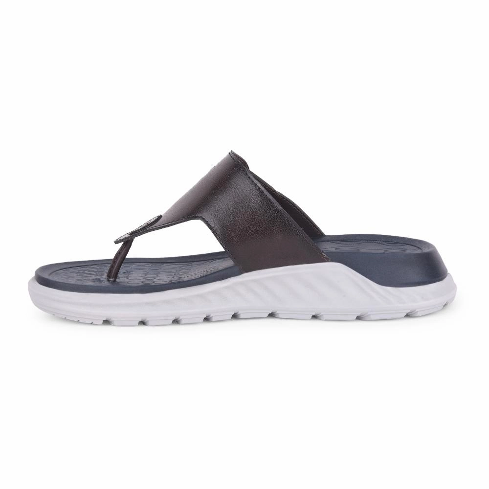 Leap7x Brown Casual Slippers For Men CHARLY-1E By Liberty Auction Ruby Slippers