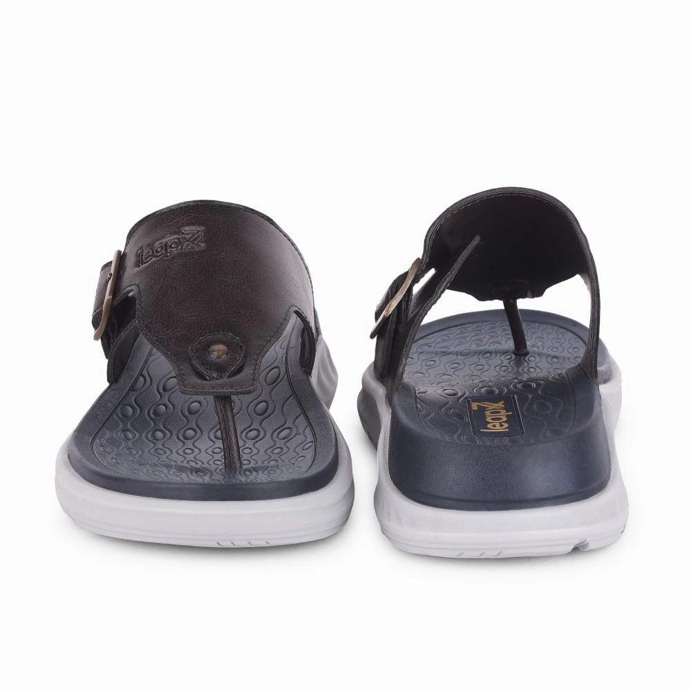 Socks Slippers Leap7x Brown Casual Slippers For Men CHARLY-1E By Liberty