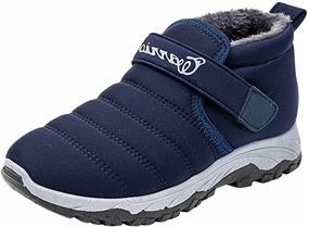 Men's Winter Cotton Snow Boots Anti-Slip Comfy Warm Ankle Boots Waterproof Slip On Warm Sneaker Shoes Trudave Boots