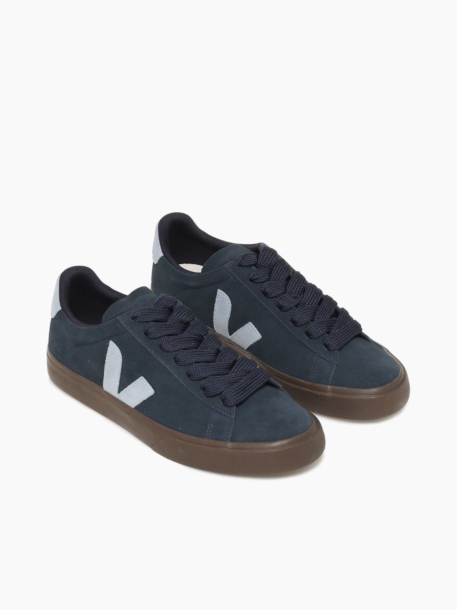 Narrow Flat Shoes Campo Bold Nautico Steel Suede
