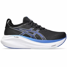 Men's Asics Gel-Nimbus 27, Black/Dark Cobalt, 10.5 D Medium Asics Running Shoes With Carbon Plate