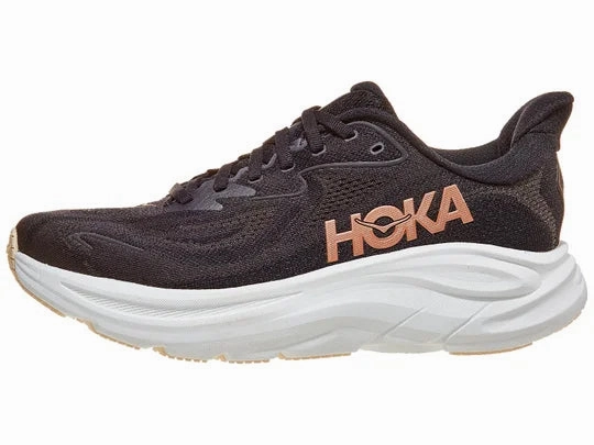 Hoka | Clifton 10 | Women's | Black/Rose Gold Shoes Support