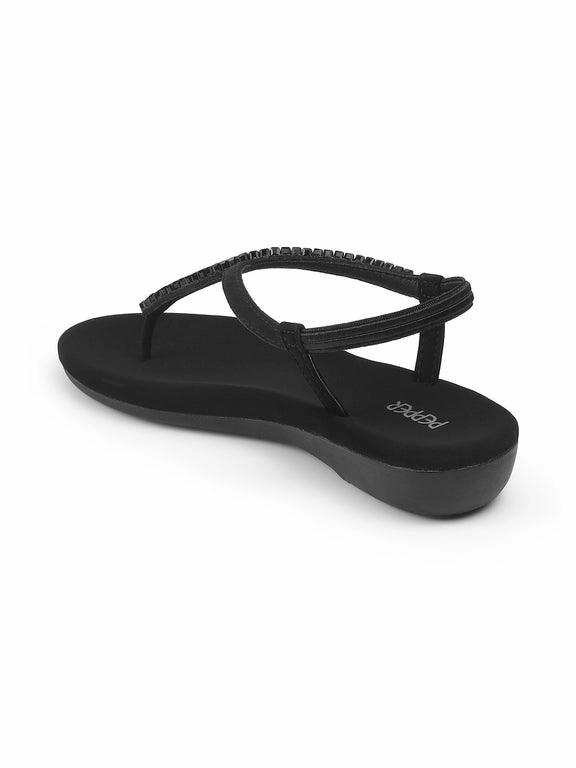 Sexy Flat Sandals Carmen Cushioned Elastic Sandals