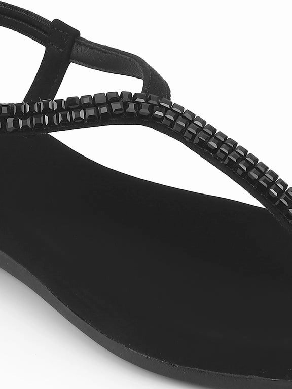 Carmen Cushioned Elastic Sandals Sandals Studs