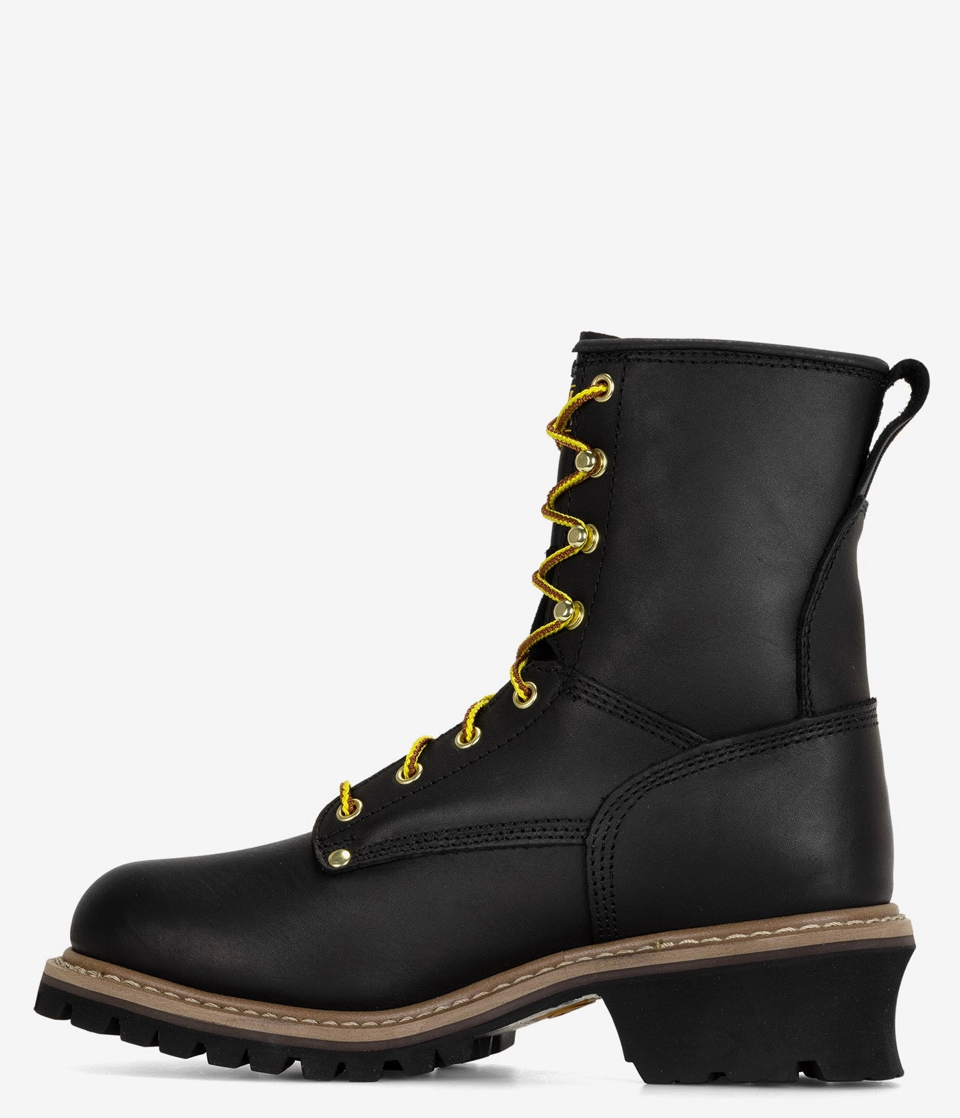 Burgundy High Boots Carolina Elm 8" Steel Toe Unlined Logger Boot - Men