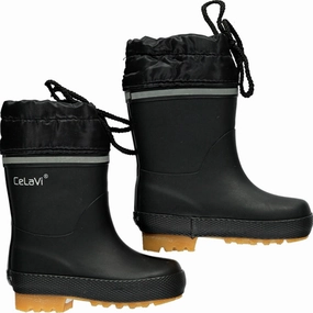 Highest Rated Winter Boots CeLaVi Thermal Wellies w. Linning Black