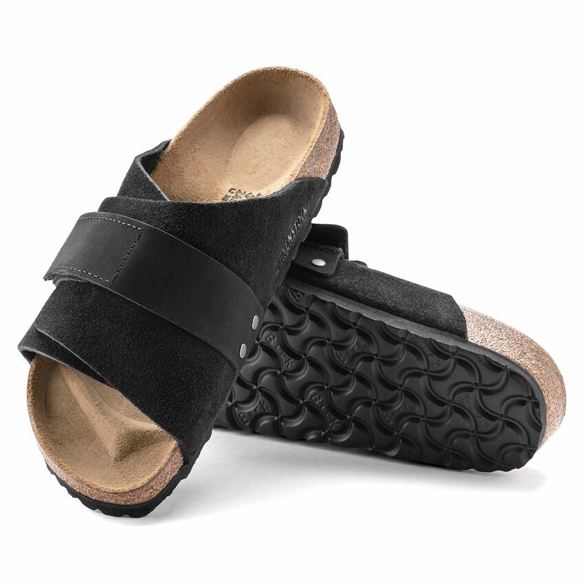 Shark Sandals Birkenstock Kyoto - Black Suede
