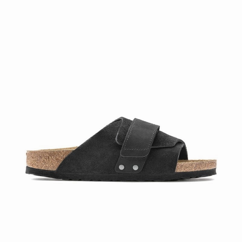 Birkenstock Kyoto - Black Suede Size Sandals