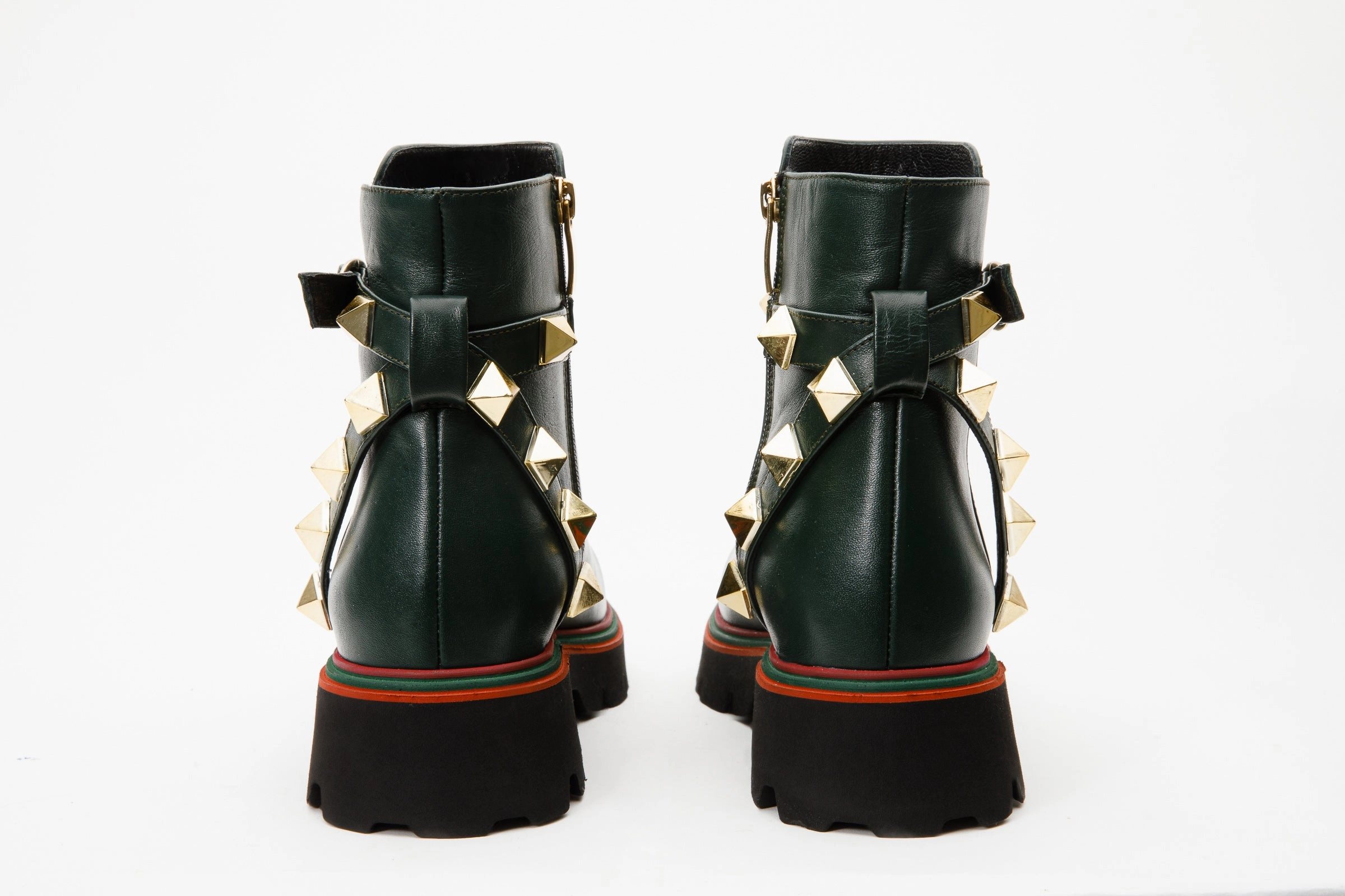 Ultra Mini Ugg Boots The Prag Green Leather Ankle Women Boot