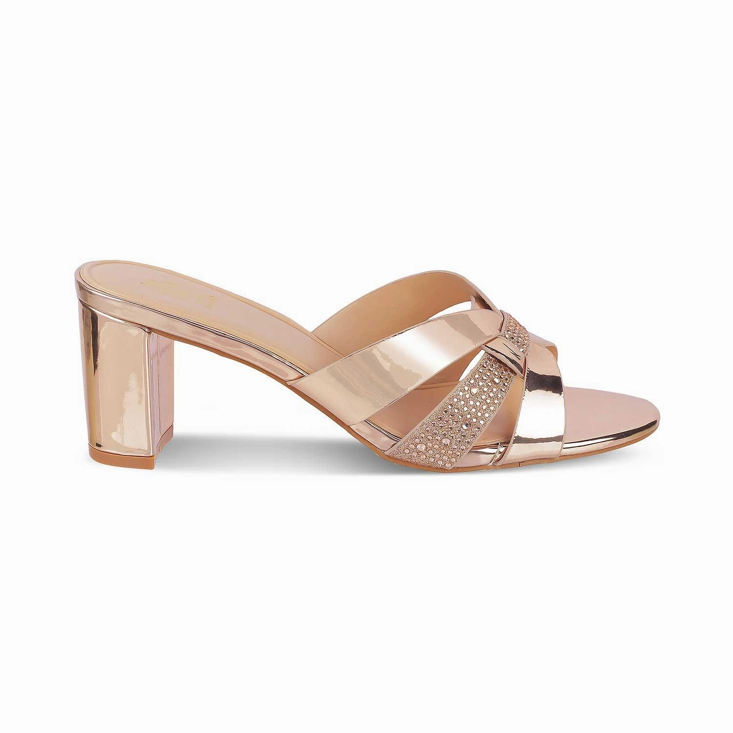 Andres Assous Sandals Tresmode Luxe Champagne Women's Dress Block Heel Sandals