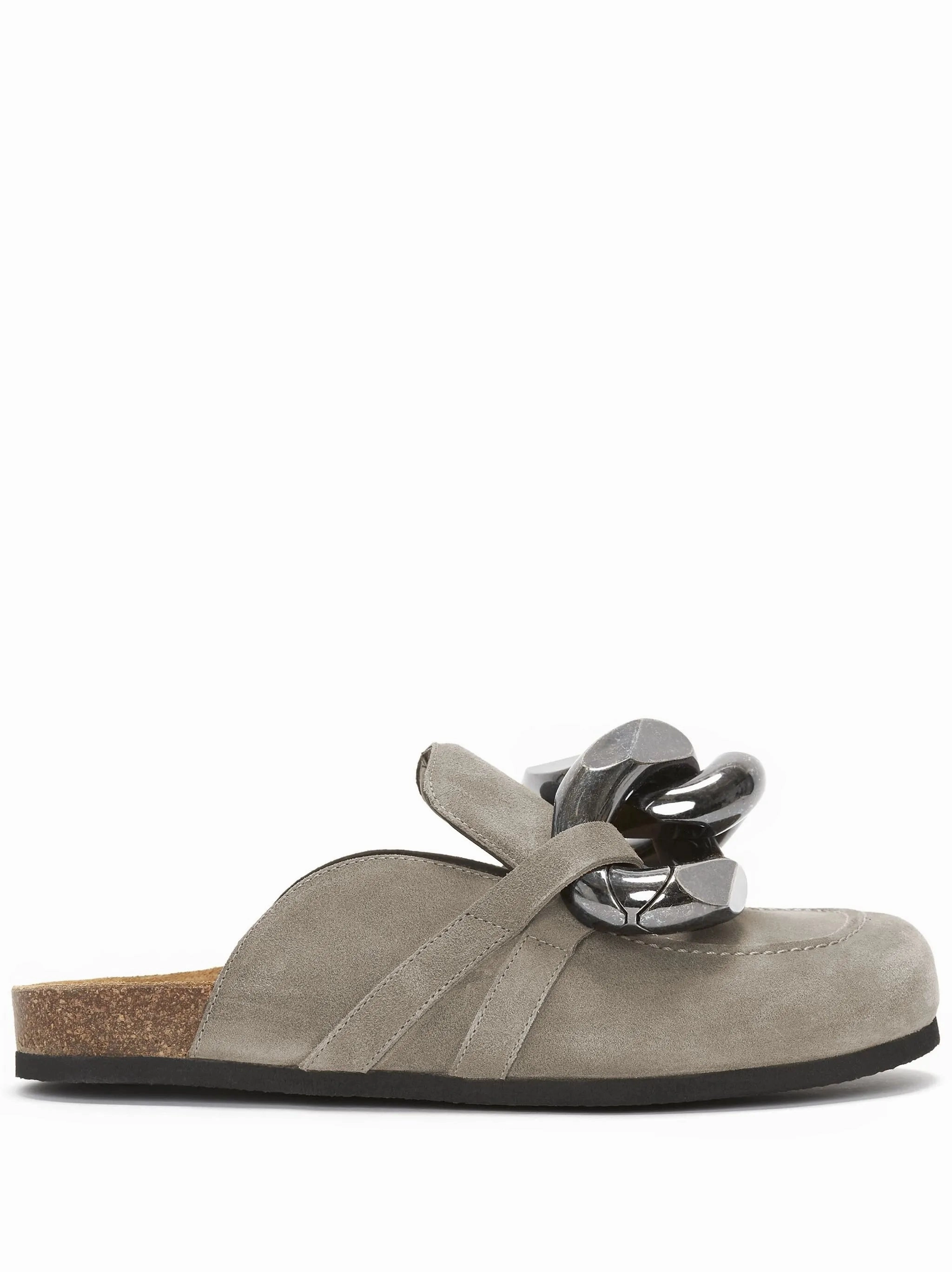 Chain suede mules Halloween Shoes Flats