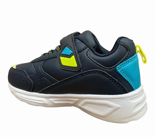 Champion scarpa da bambino con strappo e luci Wave S32129-CHA-BS501 NNY blu Sneakers Slip Ons