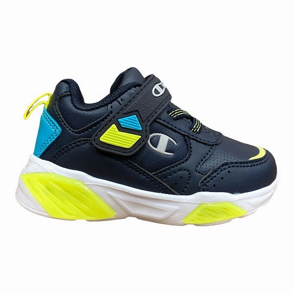 Champion scarpa da ginnastica da bambino con luci Wave S32130 CHA BS501 NNY blu Sneakers With Individual Toes