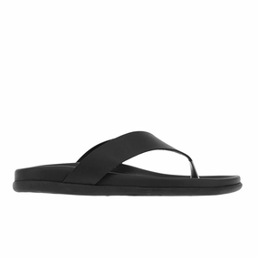 Charys Footbed All Black Sandals Birken
