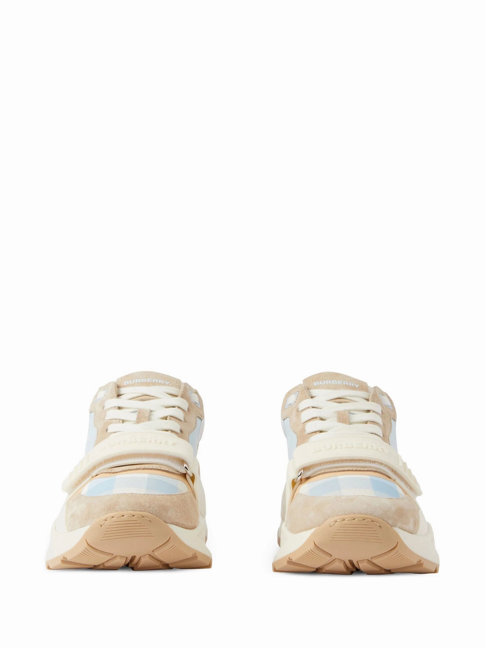 Flat Wedding Shoes Size check-pattern lace-up sneakers