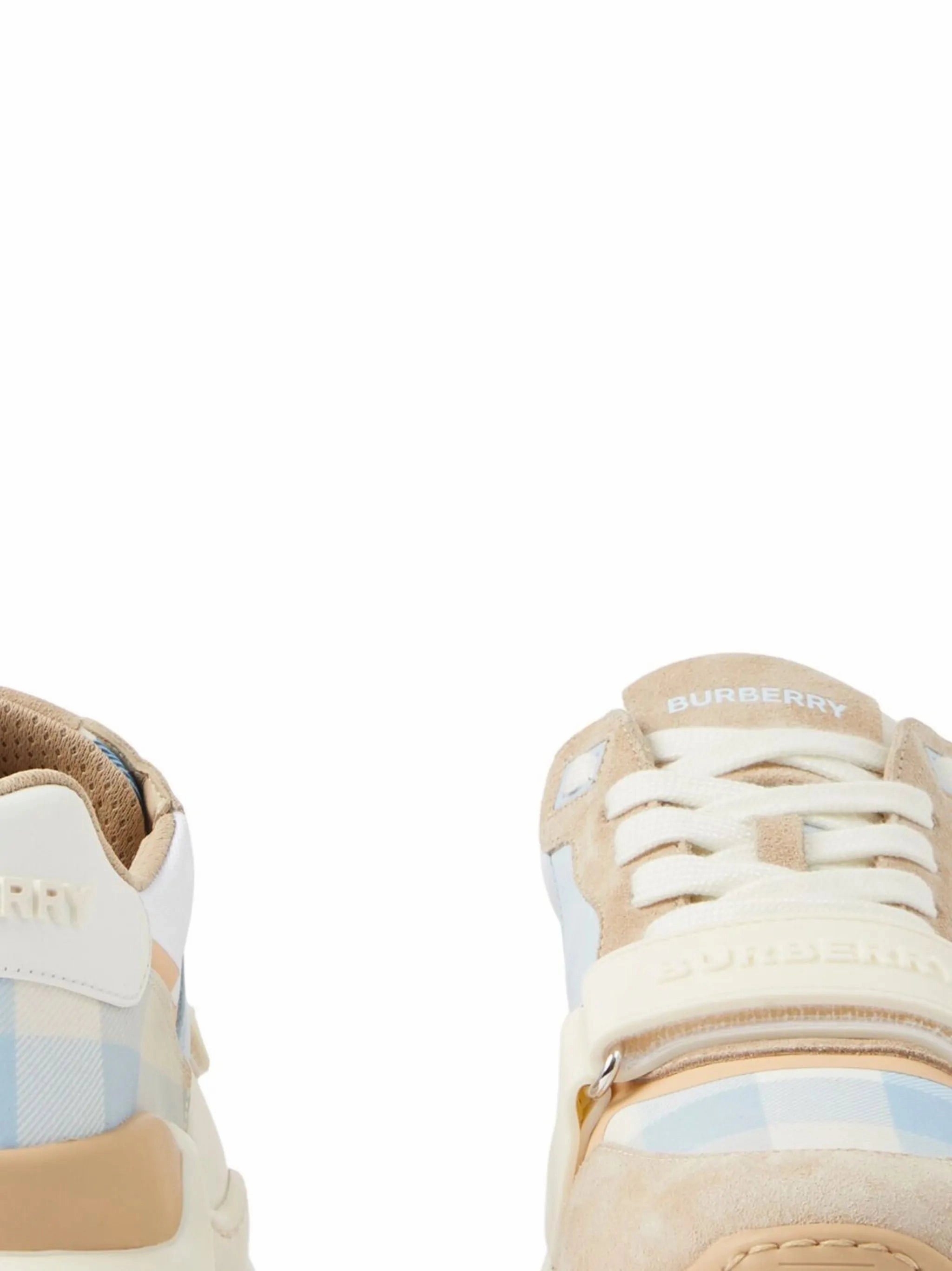 check-pattern lace-up sneakers Best Slip Resistant Shoes For Flat Feet