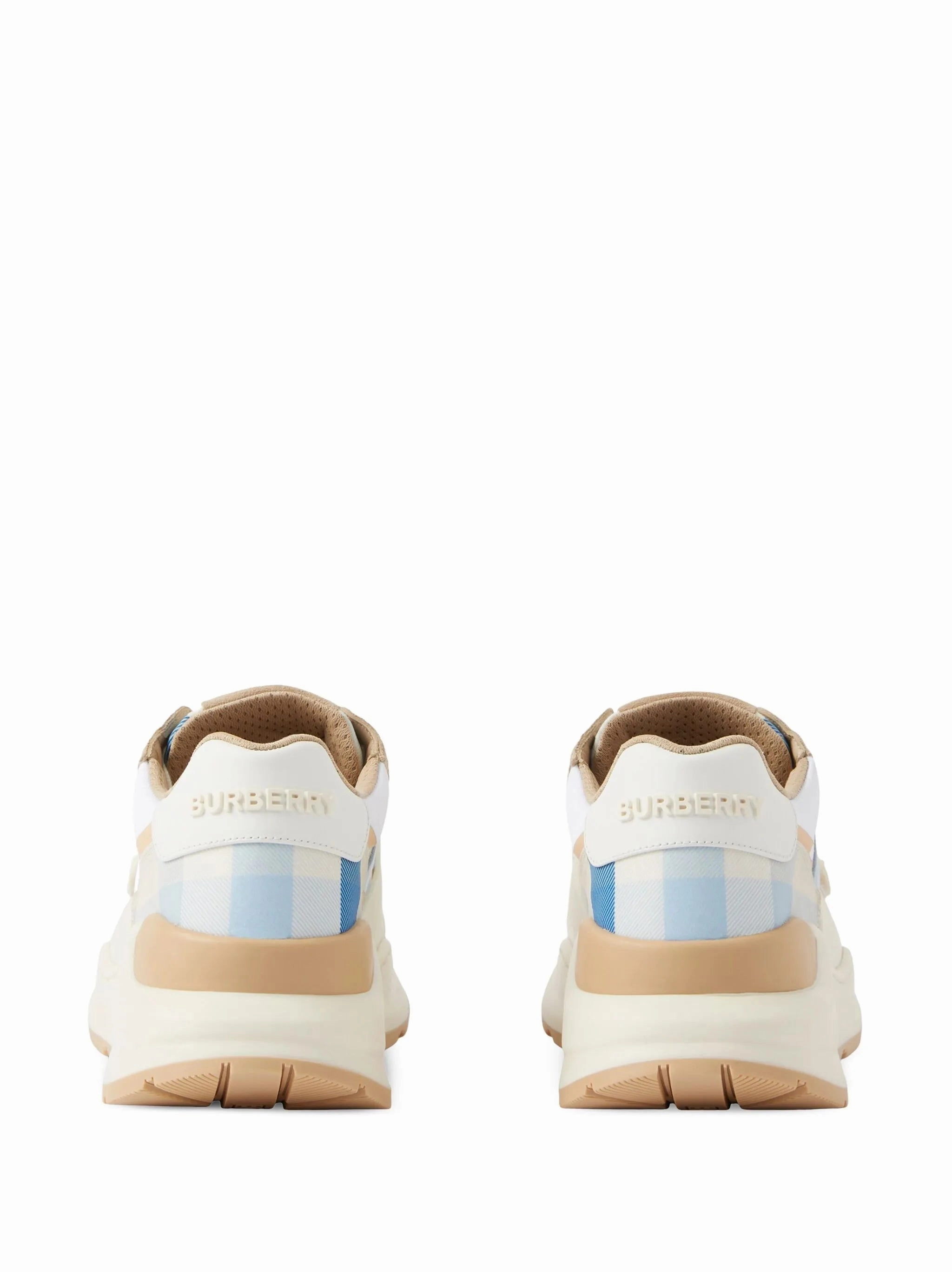 check-pattern lace-up sneakers Feet Shoe