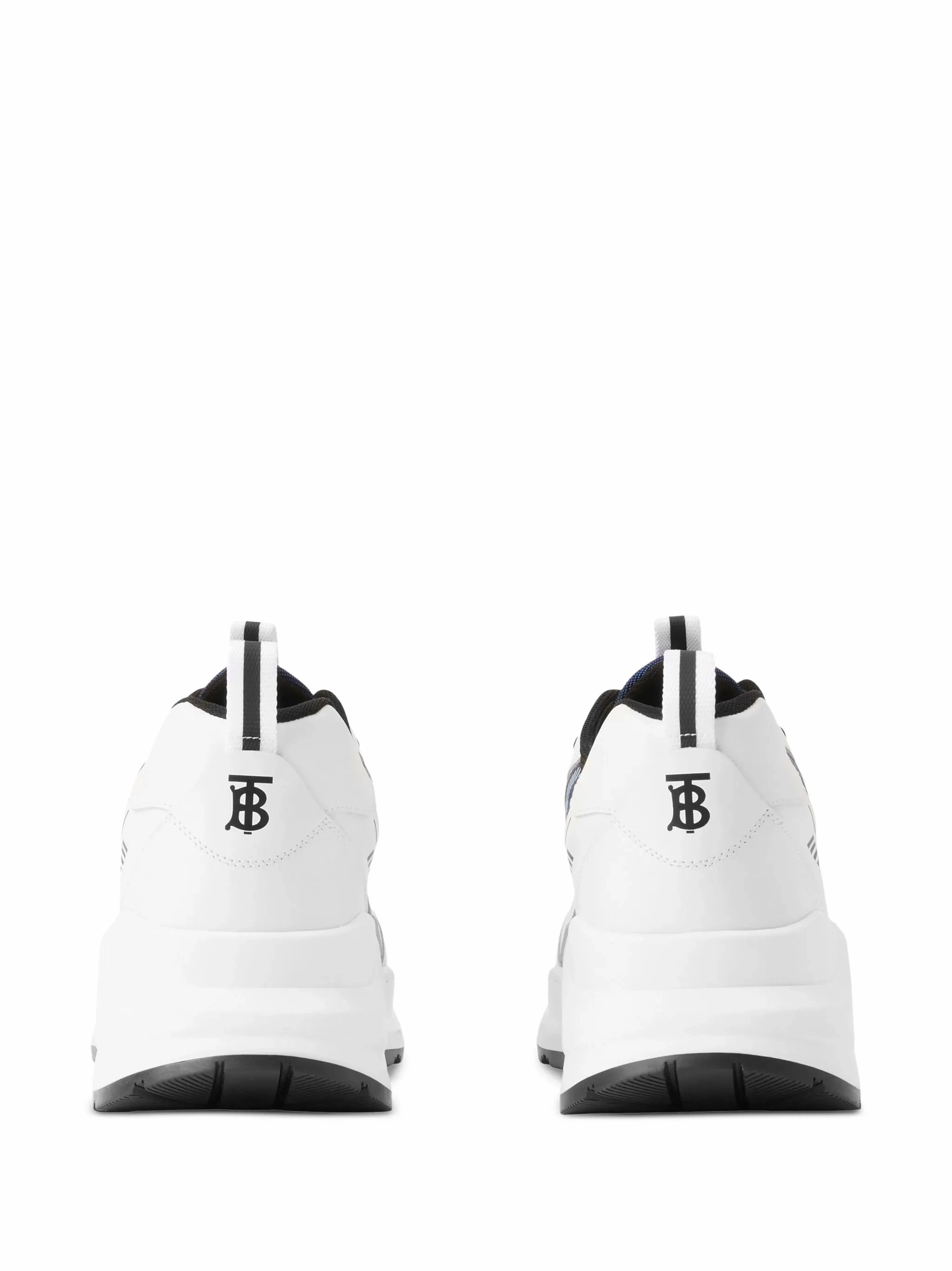 Flat Special Occasion Shoes check-pattern leather sneakers