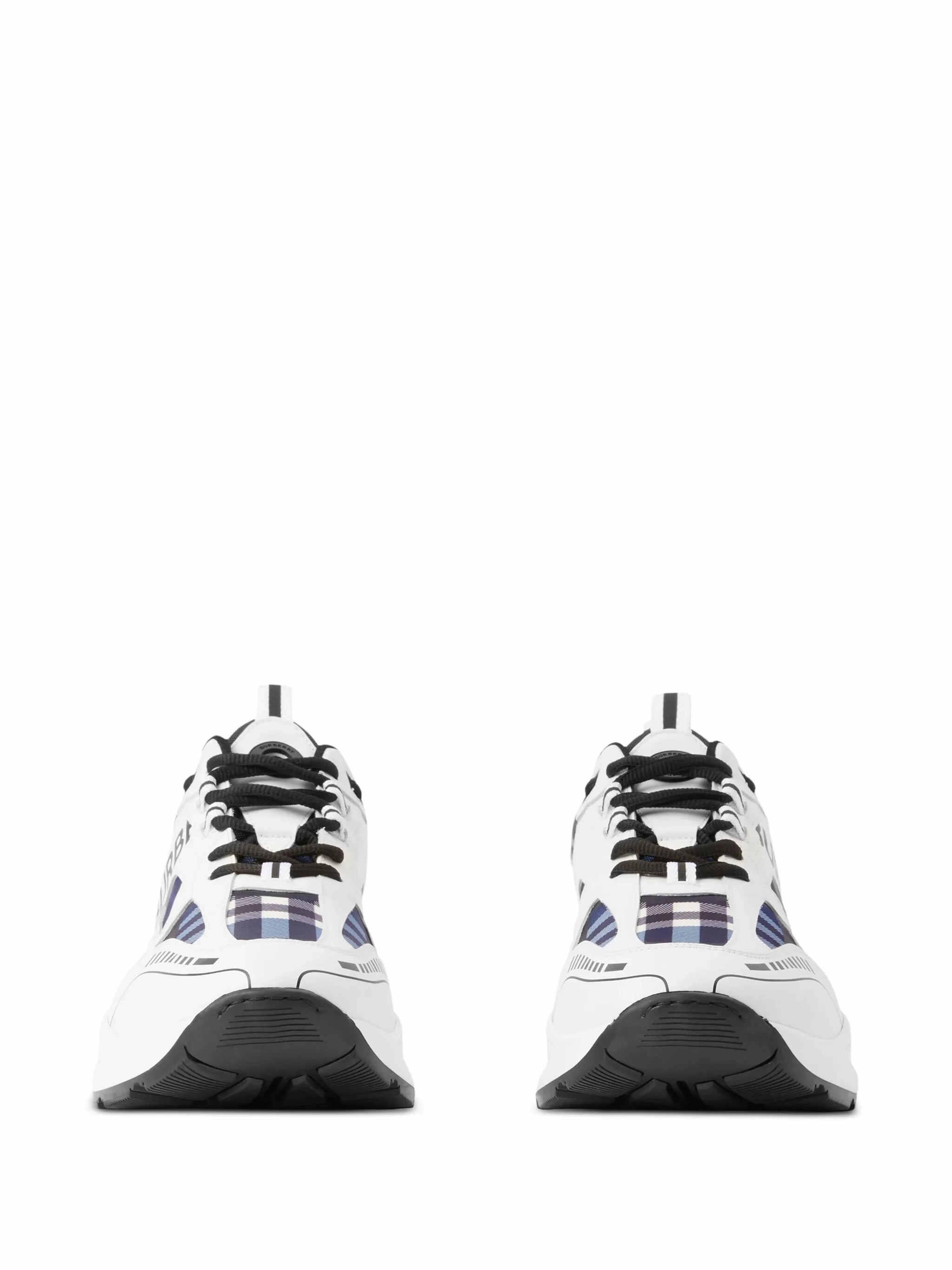 check-pattern leather sneakers Chanel Shoes Flat