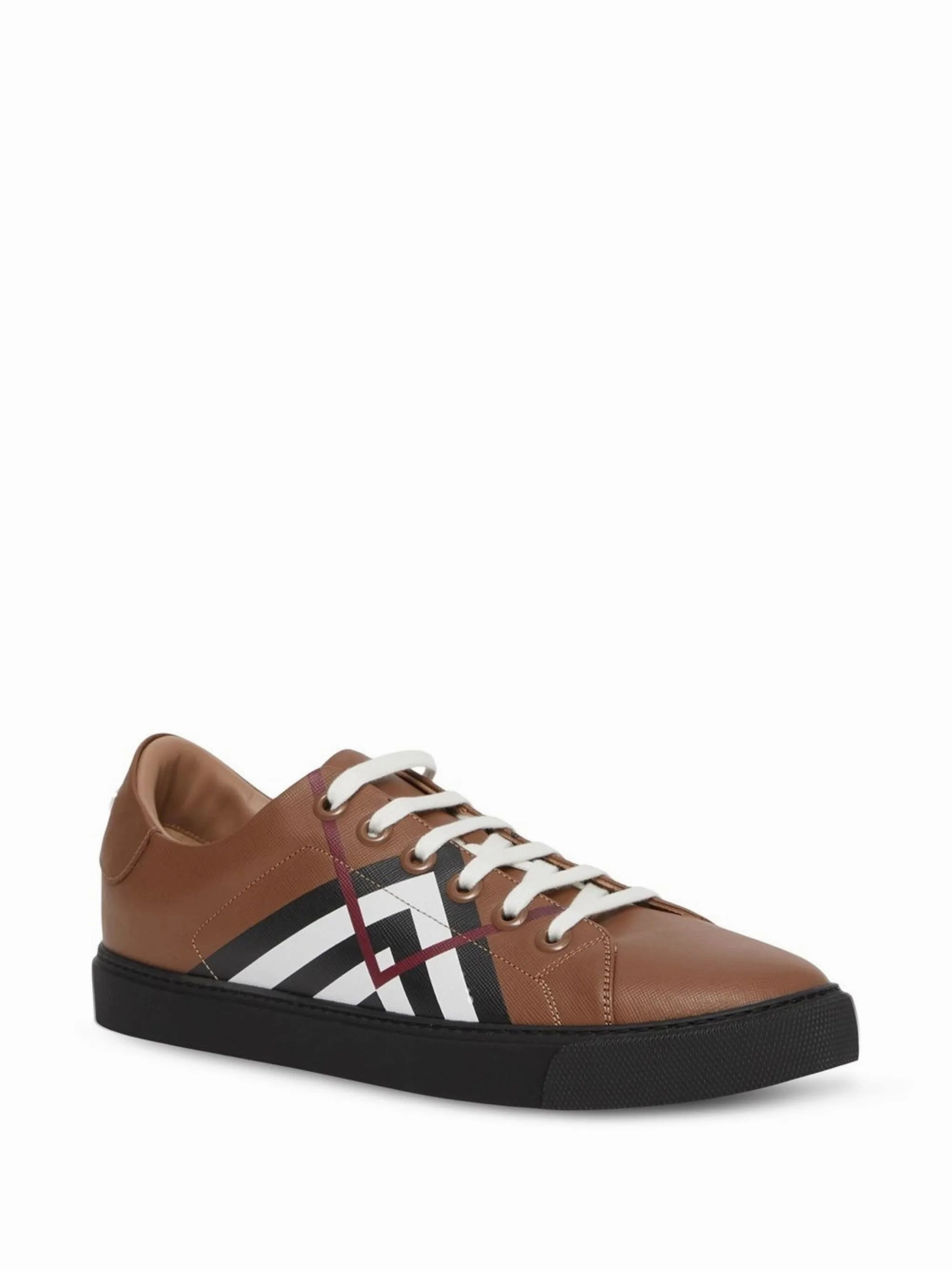 Chevron Check low-top sneakers Paris Flats Shoes