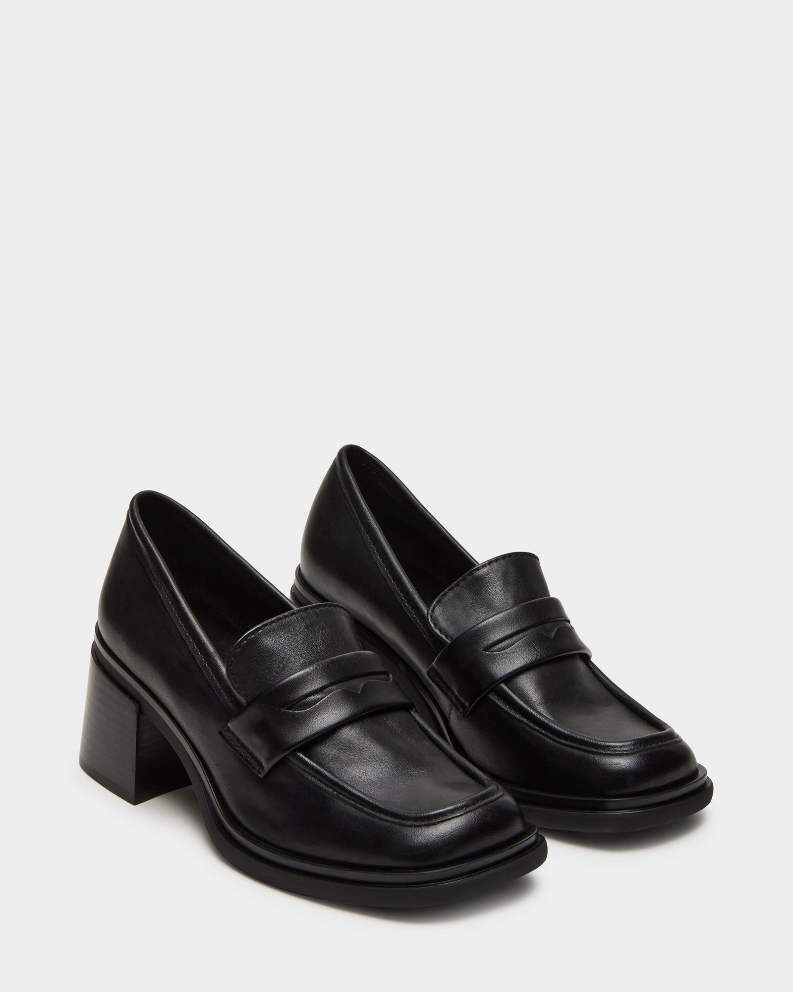 BAXTER BLACK LEATHER Shoes Loafers Leather