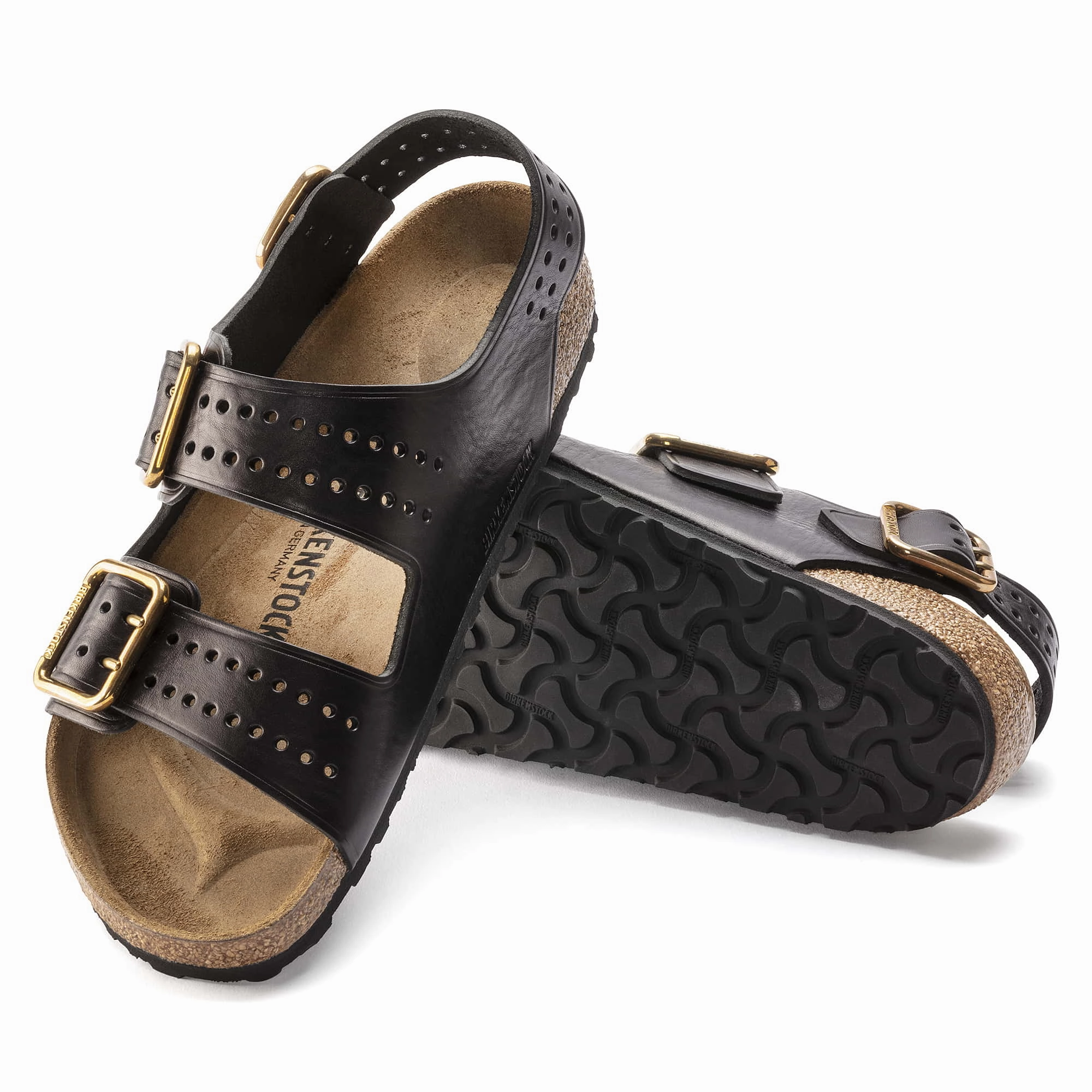 Milano Natural Leather Womens Arizona Sandals