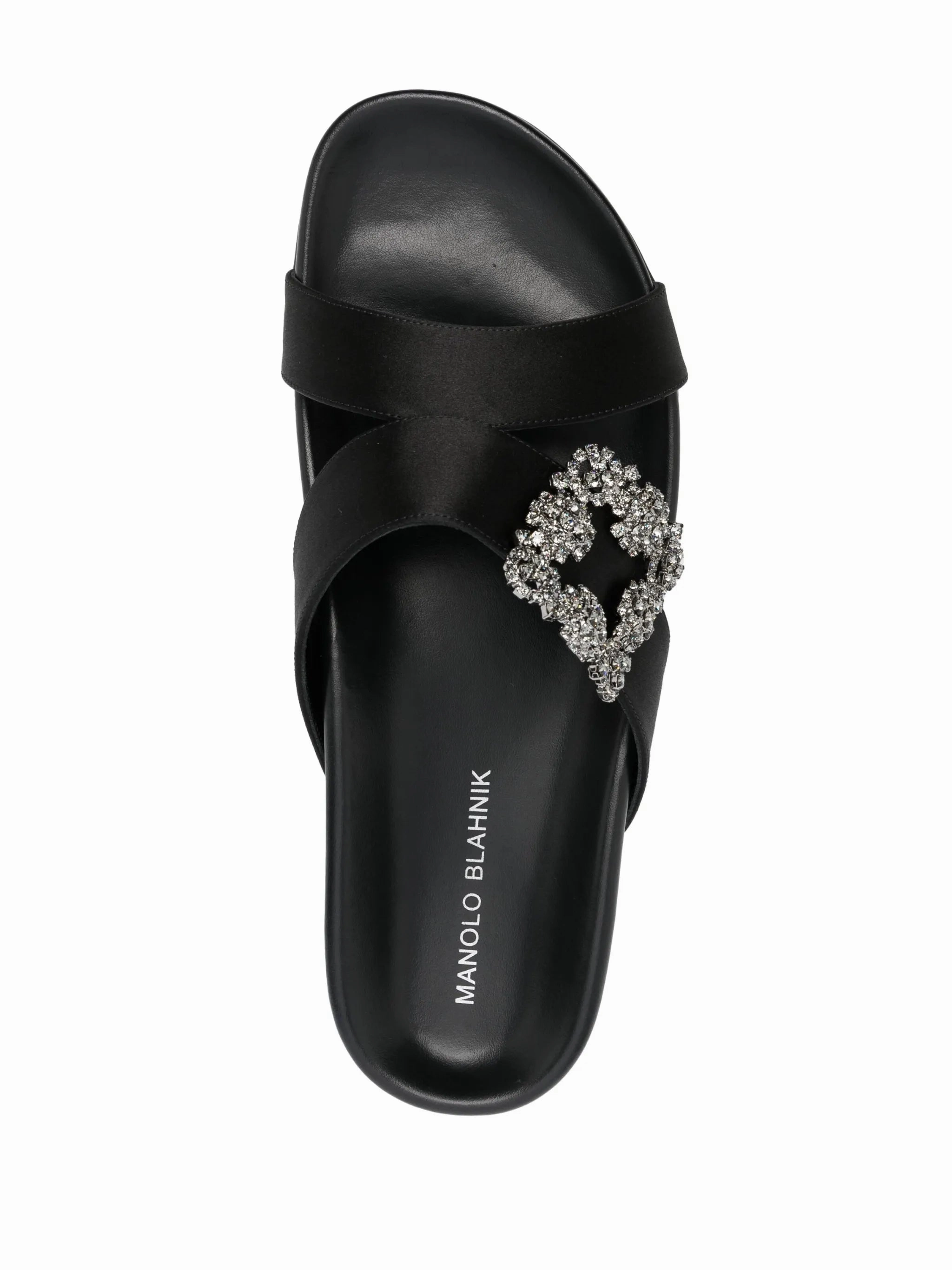Chilanghi crystal-embellished sandals Taxi Flat Shoes