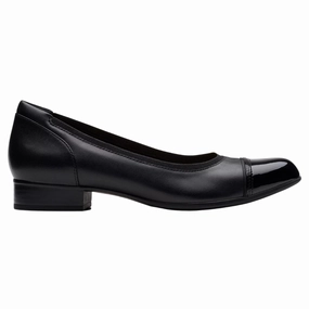 Shoes To Wear With Little Dress Clarks Krystine May Black Leather Pump (Women's)