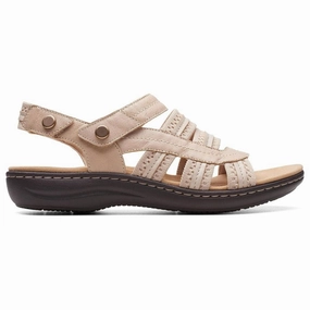Clear High Heel Sandals Clarks Laurieann Erin Sand Combi Leather Sandal (Women's)