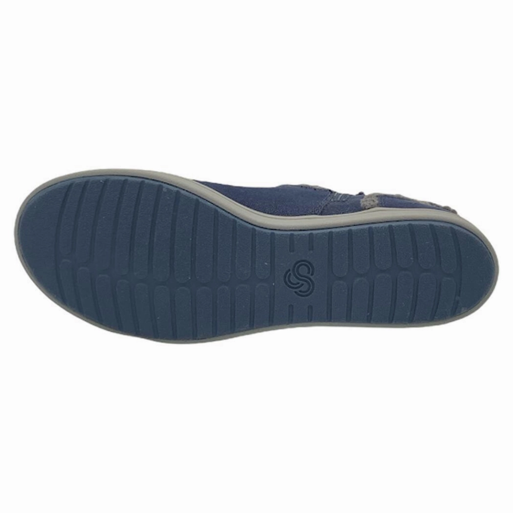 Gators Boots Clarks Step Glow Rose Navy Textile Boot (Women's)