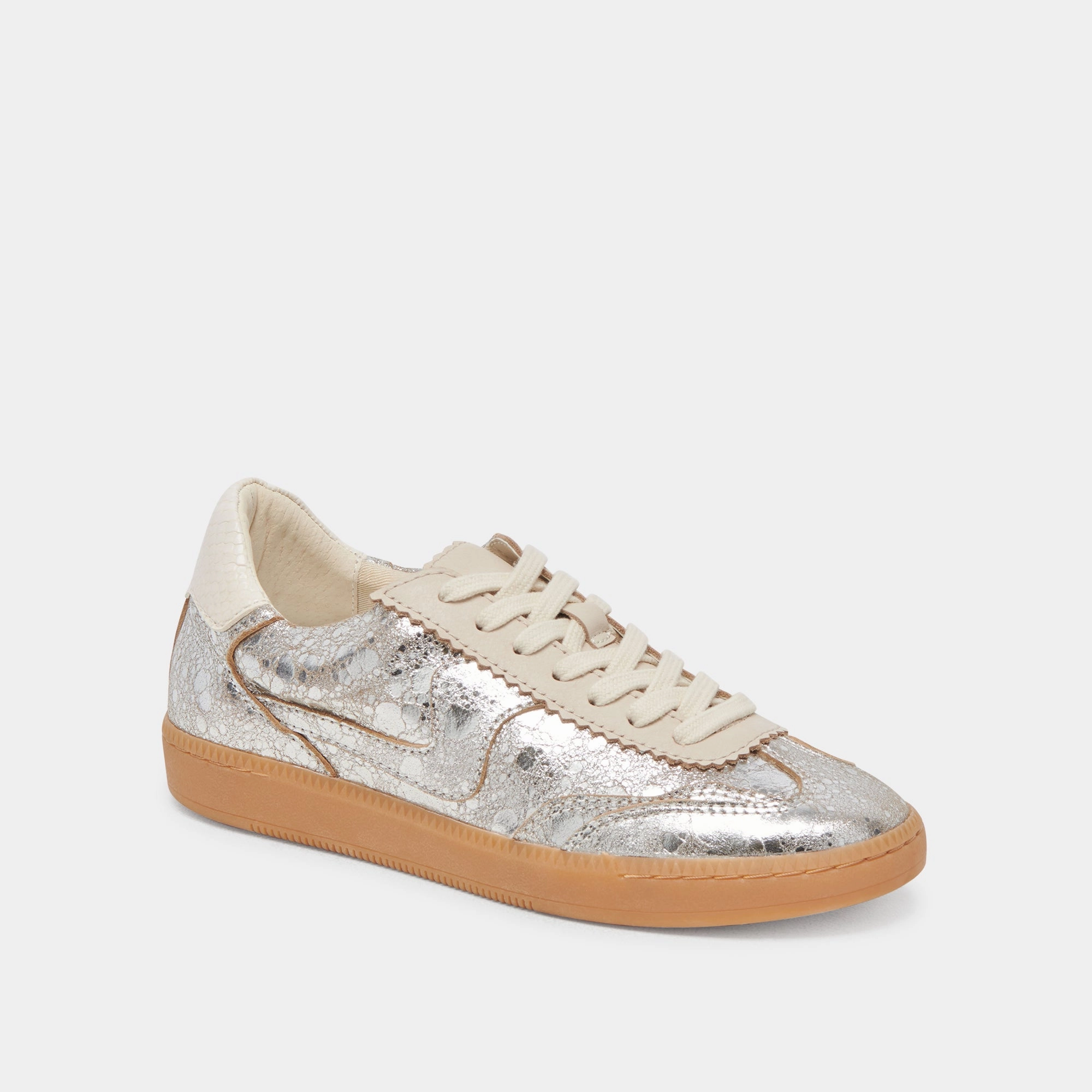 NOTICE SNEAKERS SILVER DISTRESSED LEATHER Reps Sneakers