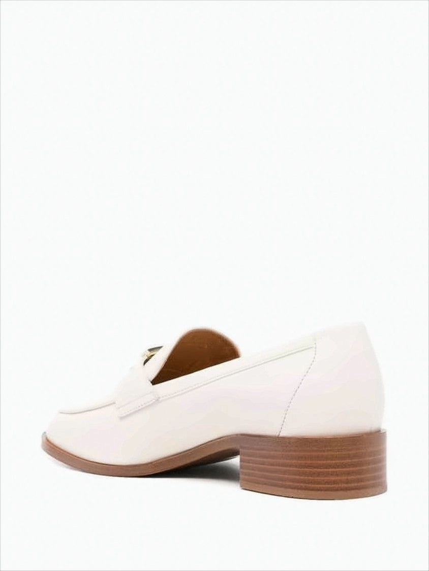 Smooth Leather Loafers With Subtle Metallic Accent Loafers Baltimore Md