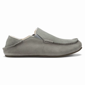 Wide Size Slippers OluKai Molo Sharkskin Grey Slipper (Men's)