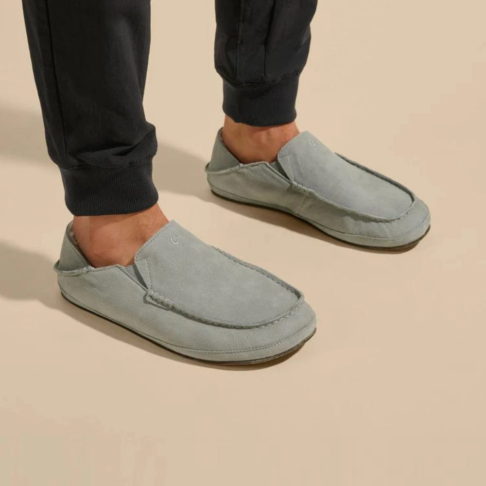 Easy Knitted Slippers Free Pattern OluKai Molo Sharkskin Grey Slipper (Men's)