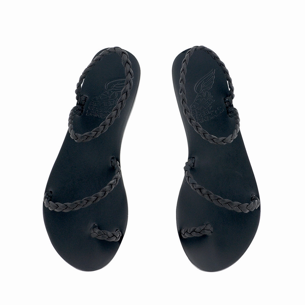 Eleftheria Black Sandals For Bunionettes