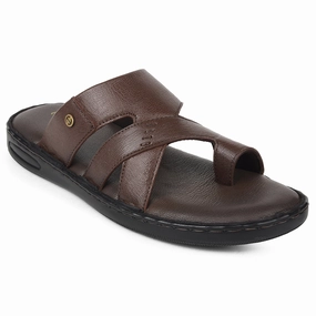 Healers Brown Casual Slipper For Mens AOL-10 By Liberty Lace Ballet Slippers