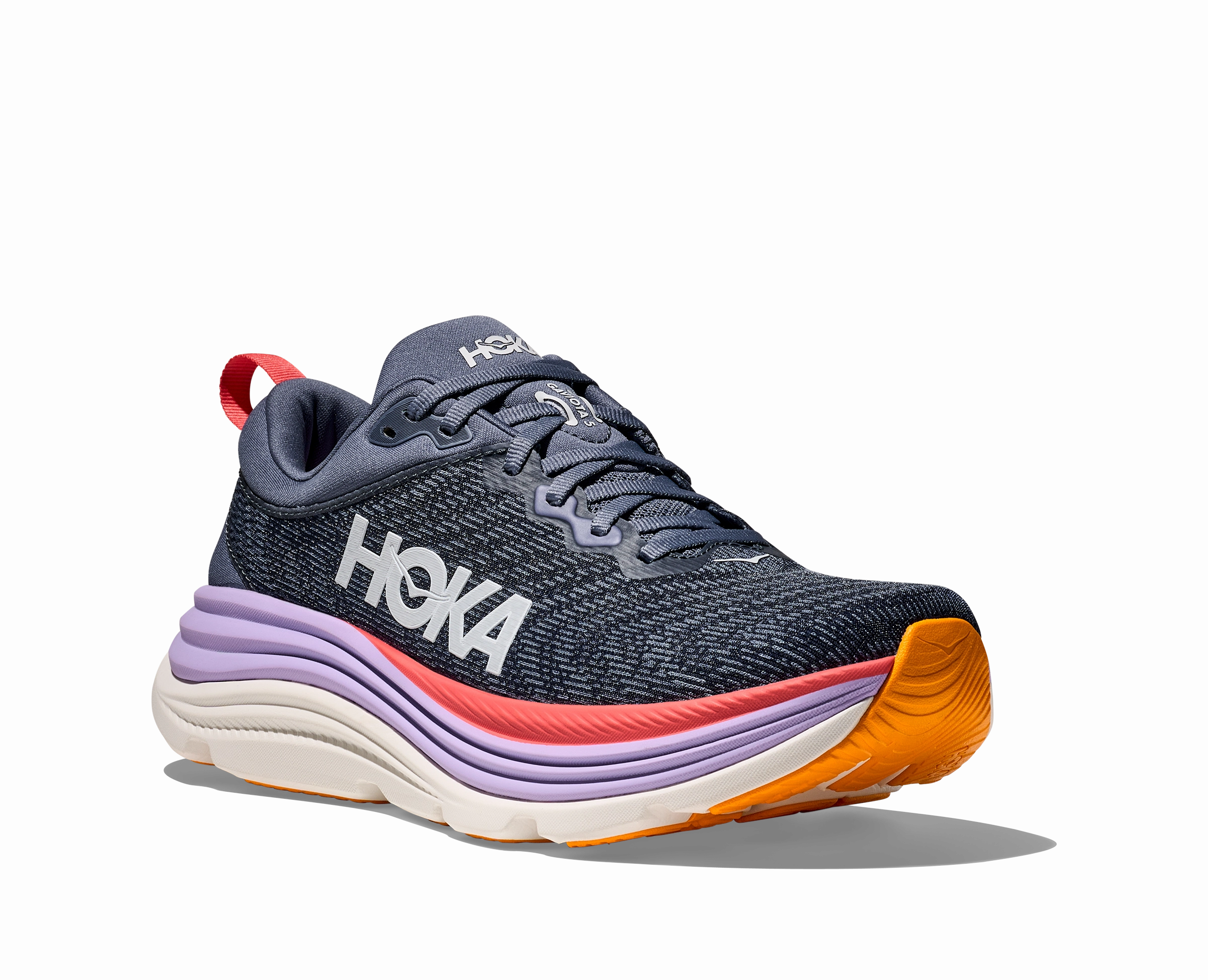 Shoes Tulsa Women's Hoka Gaviota 5 (Anchor/Grapefruit)
