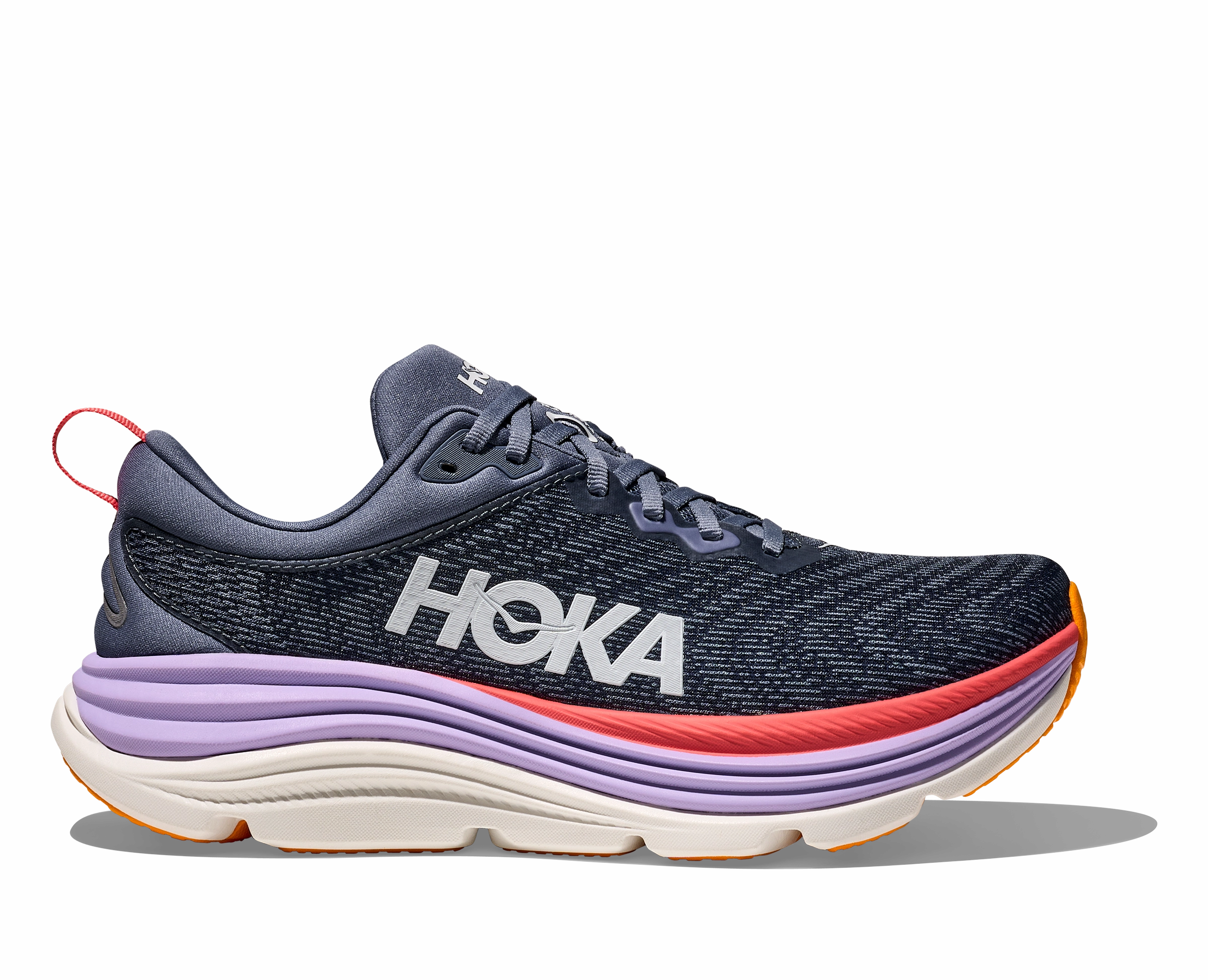 Women's Hoka Gaviota 5 (Anchor/Grapefruit) Sugar Land