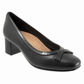 Dress Shoes Clearance Near Me Trotters Devin Black Leather Pump (Women's)
