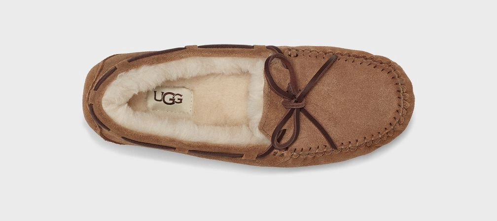 UGG WOMENS DAKOTA - CHESTNUT Floral Slippers