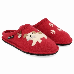 Corps Slippers Haflinger Fido Dog Paprica Red Slipper (Women's)