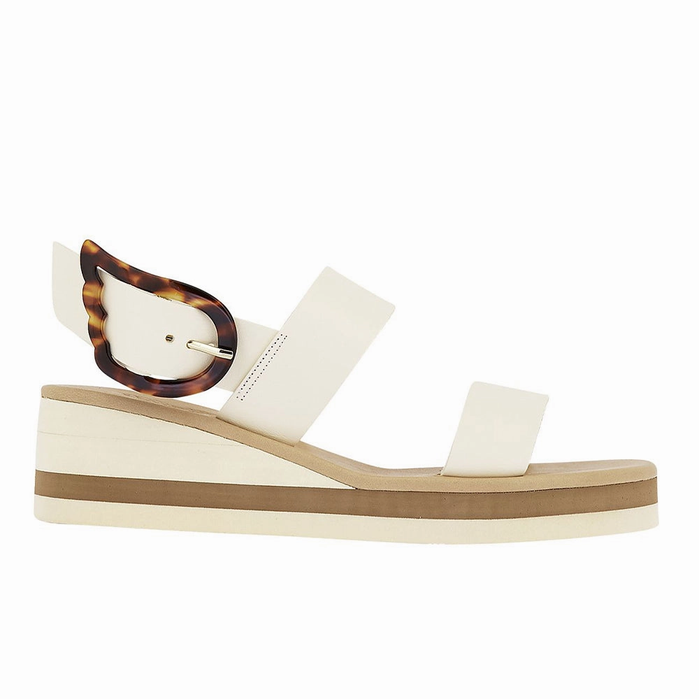 Clio Rainbow Off White/Tortoiseshell Mary Jane Sandals