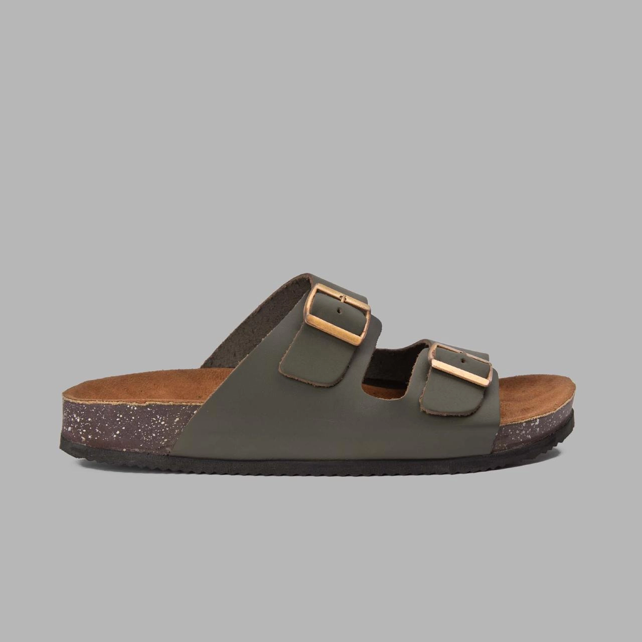 CloudStep | Comfy Footbed Slippers - Green Cherry Slides