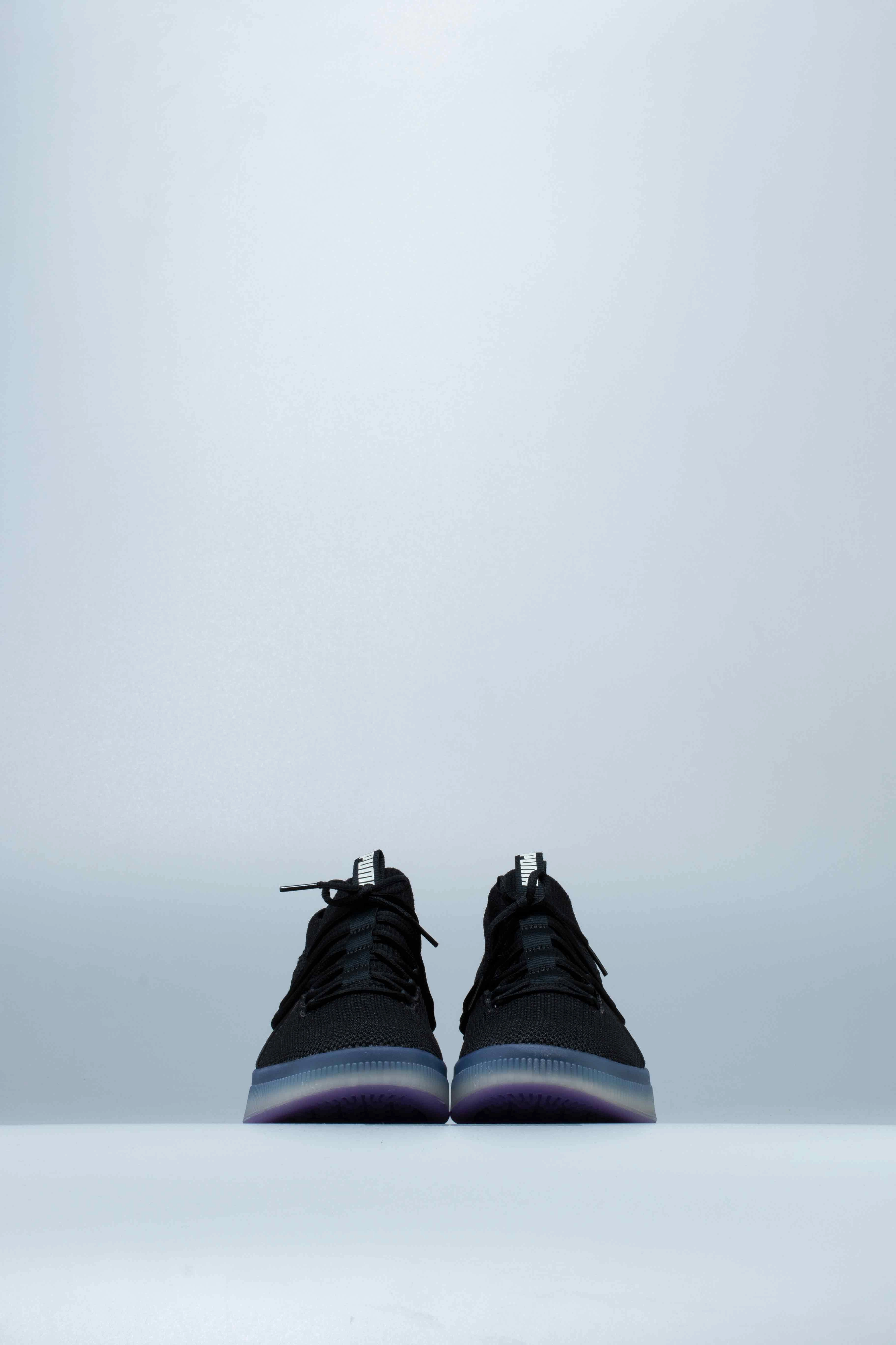 Clyde Court Purple Glow Mens Shoes - Black/Purple Ohio State Basketball Shoes