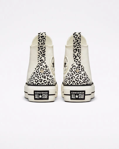 Converse scarpa sneakers da donna Chuck Taylor All Star Platform HI Animal Mix A03874C beige Nike Cheerleading Sneakers