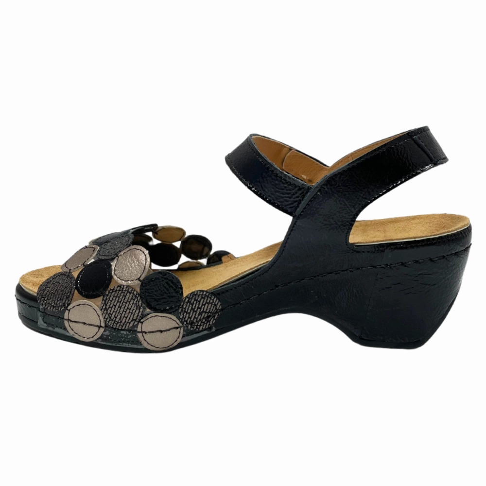 Comfort Class Belmont Kristal Black Sandal (Women's) Dress Shoe Repair Near Me