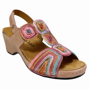 Comfort Class Georgia Pink Suede Combo Sandal (Women's) Barbados Address