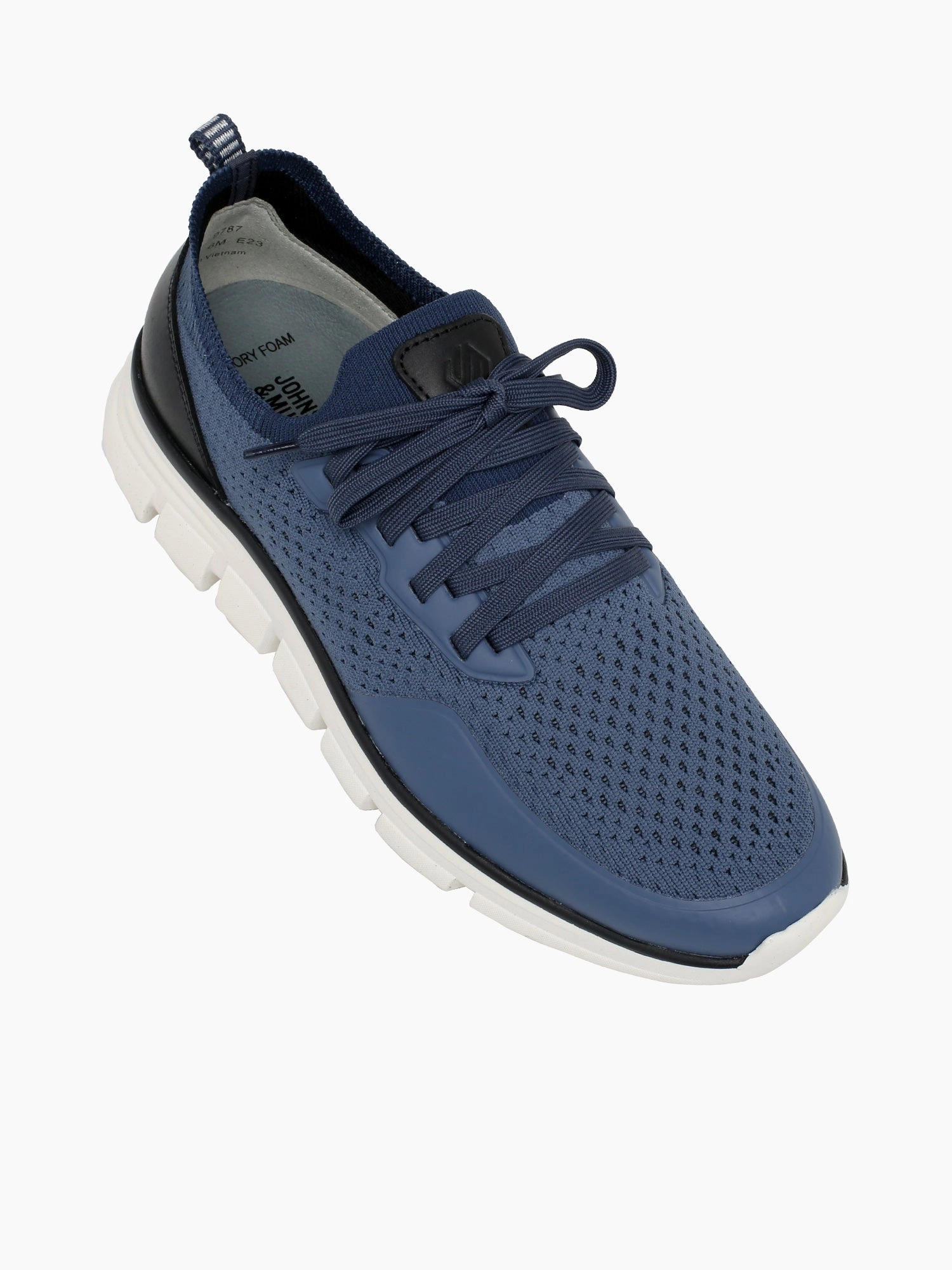 Amherst Lug Sport Navy Knit Deadlift Flat Shoes