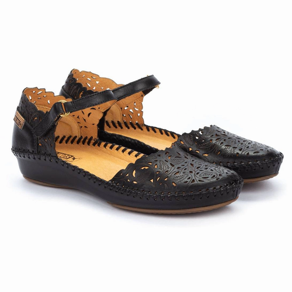 Pikolinos P. Vallarta 655-0906 Black Leather Mary Jane (Women's) Best Shoes With Arch Support For Flat Feet