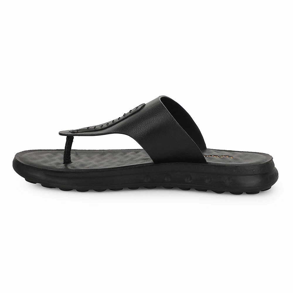 Healers Black Casual Slipper For Men GHD-82 By Liberty Horror Slippers